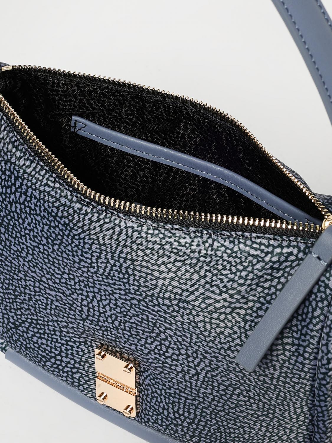 BORBONESE MINITASCHE: Schultertasche damen Borbonese, Blau - Img 3