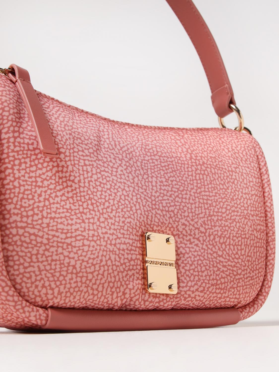 BORBONESE MINITASCHE: Schultertasche damen Borbonese, Pink - Img 3