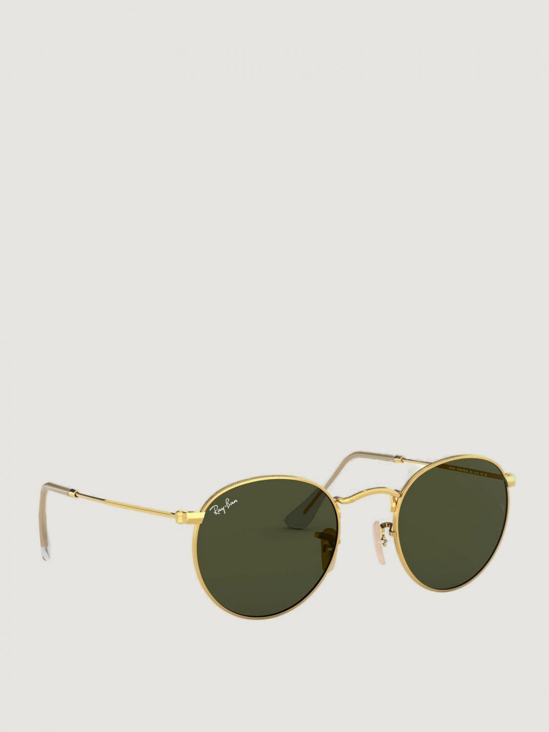 RAY-BAN OCCHIALI DA SOLE: Occhiali da sole Round Metal Ray-Ban in metallo, Oro - Img 1