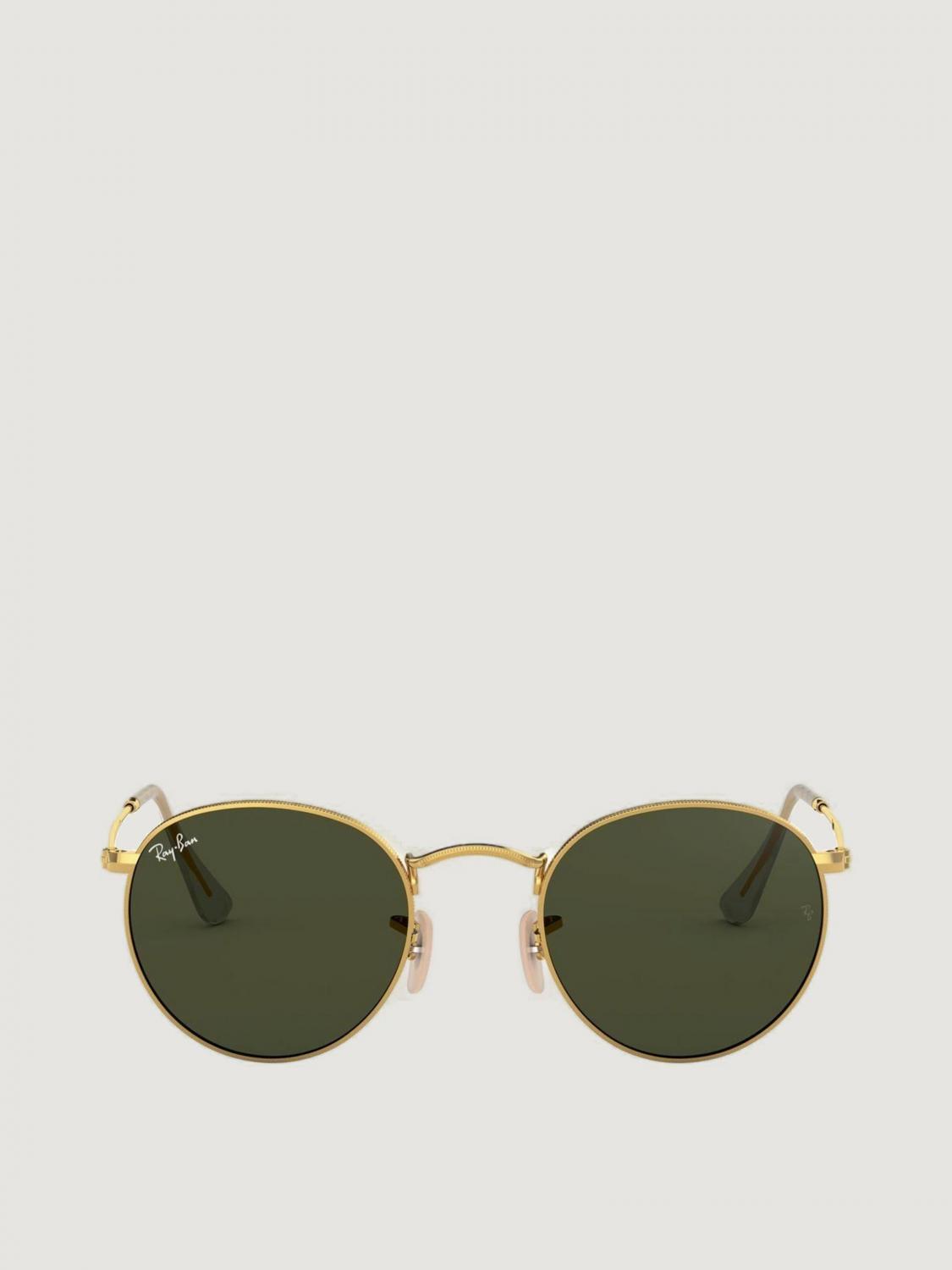 RAY-BAN OCCHIALI DA SOLE: Occhiali da sole Round Metal Ray-Ban in metallo, Oro - Img 2