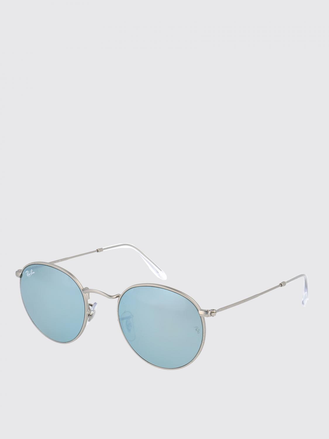 RAY-BAN OCCHIALI DA SOLE: Occhiali da sole Round Metal Ray-Ban in metallo, Silver - Img 1