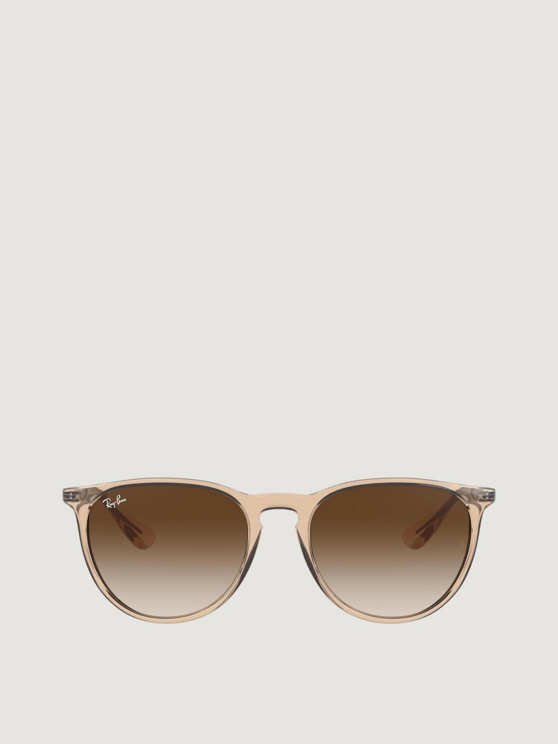 RAY-BAN OCCHIALI DA SOLE: Occhiali da sole Erika Ray-Ban in metallo ed acetato , Oro - Img 2