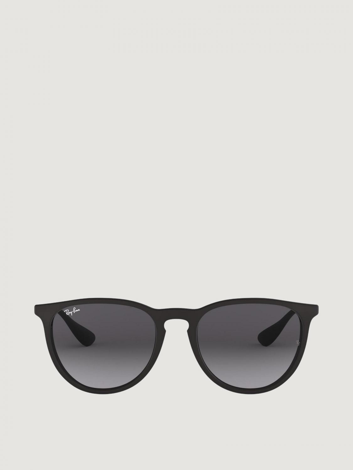 RAY-BAN OCCHIALI DA SOLE: Occhiali da sole Erika Ray-Ban in metallo ed acetato , Nero 1 - Img 2