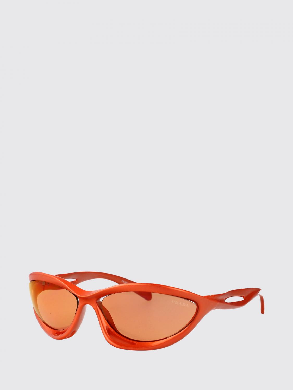 PRADA OCCHIALI DA SOLE: Occhiali da sole 0PRA23S Prada in acetato , Arancione - Img 1