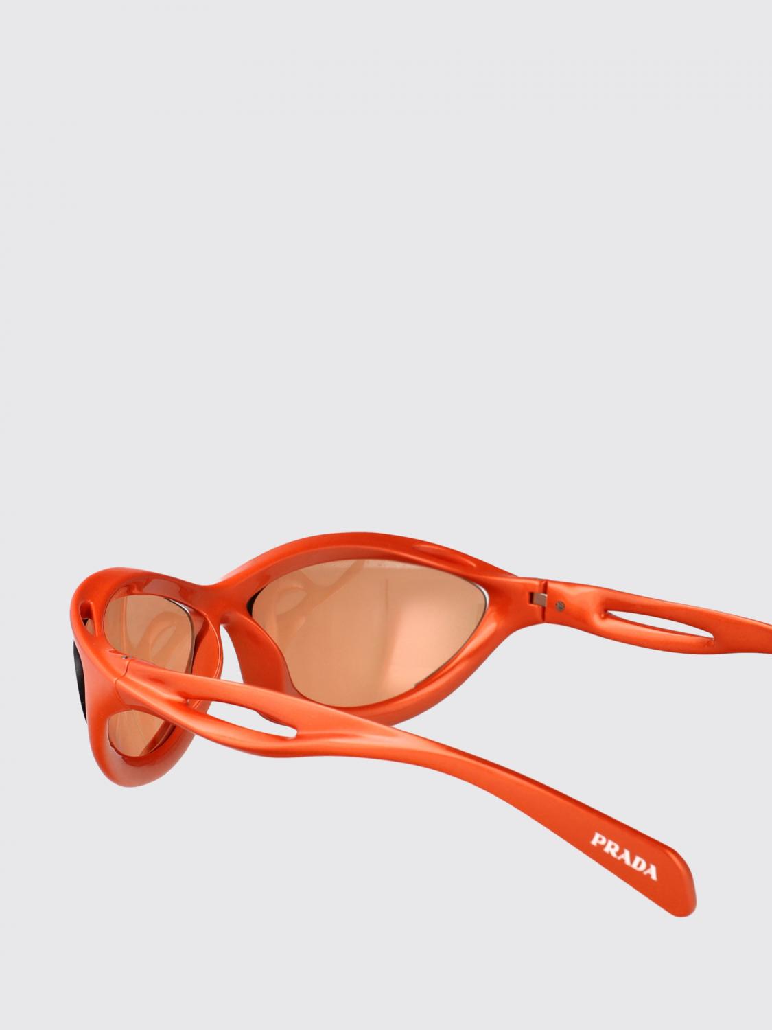 PRADA OCCHIALI DA SOLE: Occhiali da sole 0PRA23S Prada in acetato , Arancione - Img 4