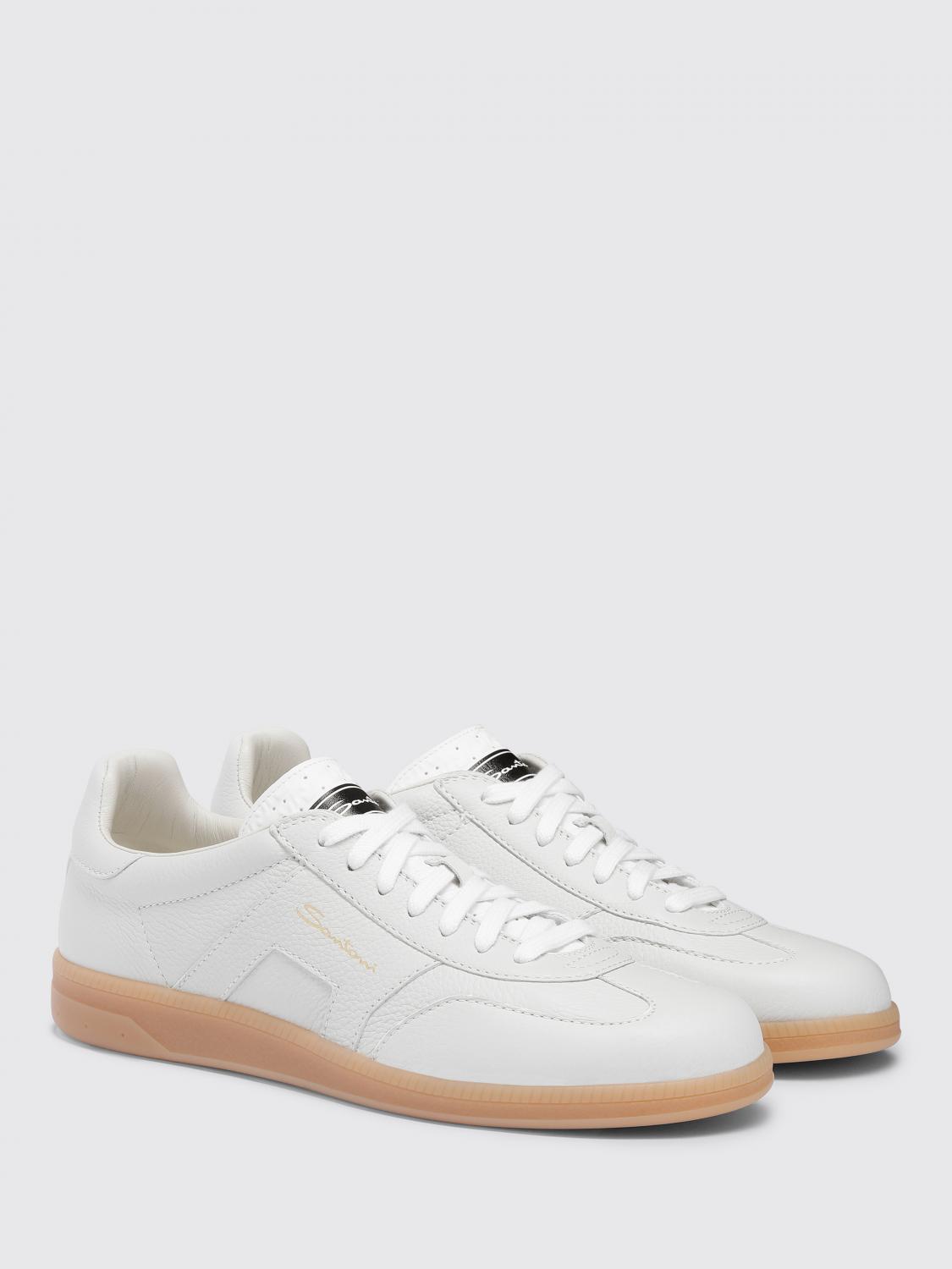 SANTONI SNEAKERS: Sneakers herren Santoni, Weiß - Img 2