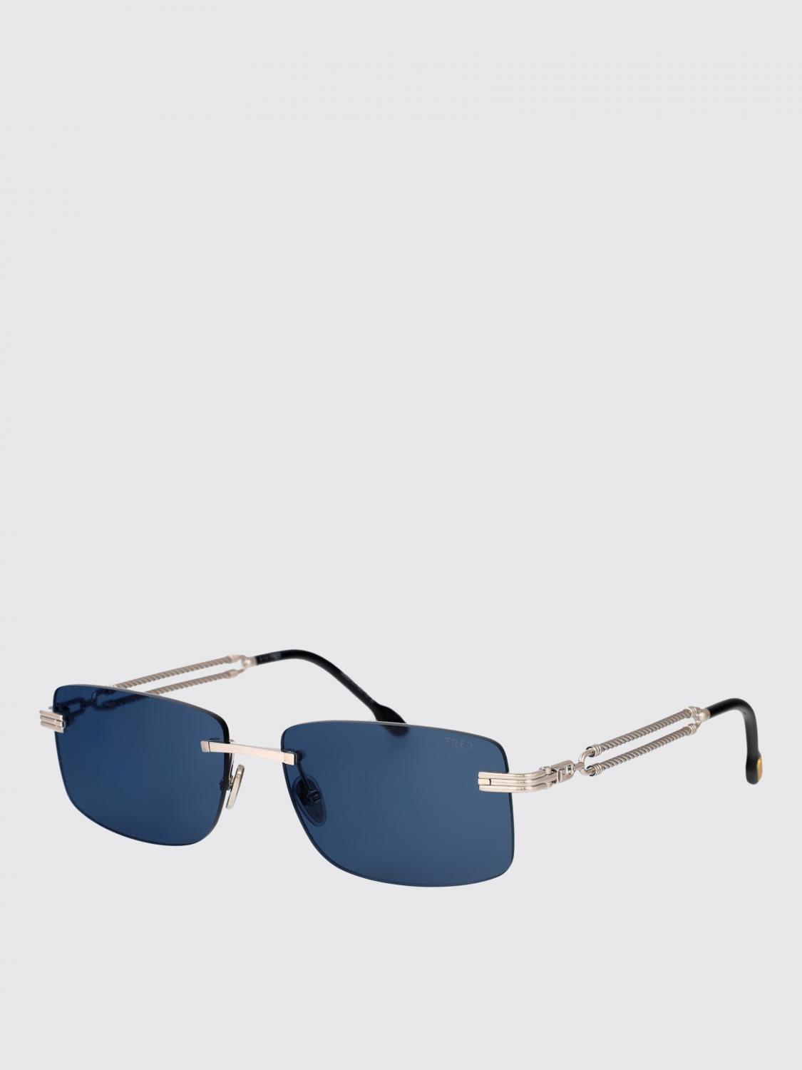 FRED OCCHIALI DA SOLE: Sunglasses men Fred, Blue - Img 1