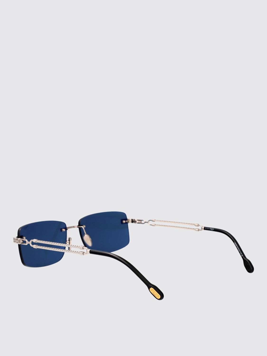 FRED OCCHIALI DA SOLE: Sunglasses men Fred, Blue - Img 3