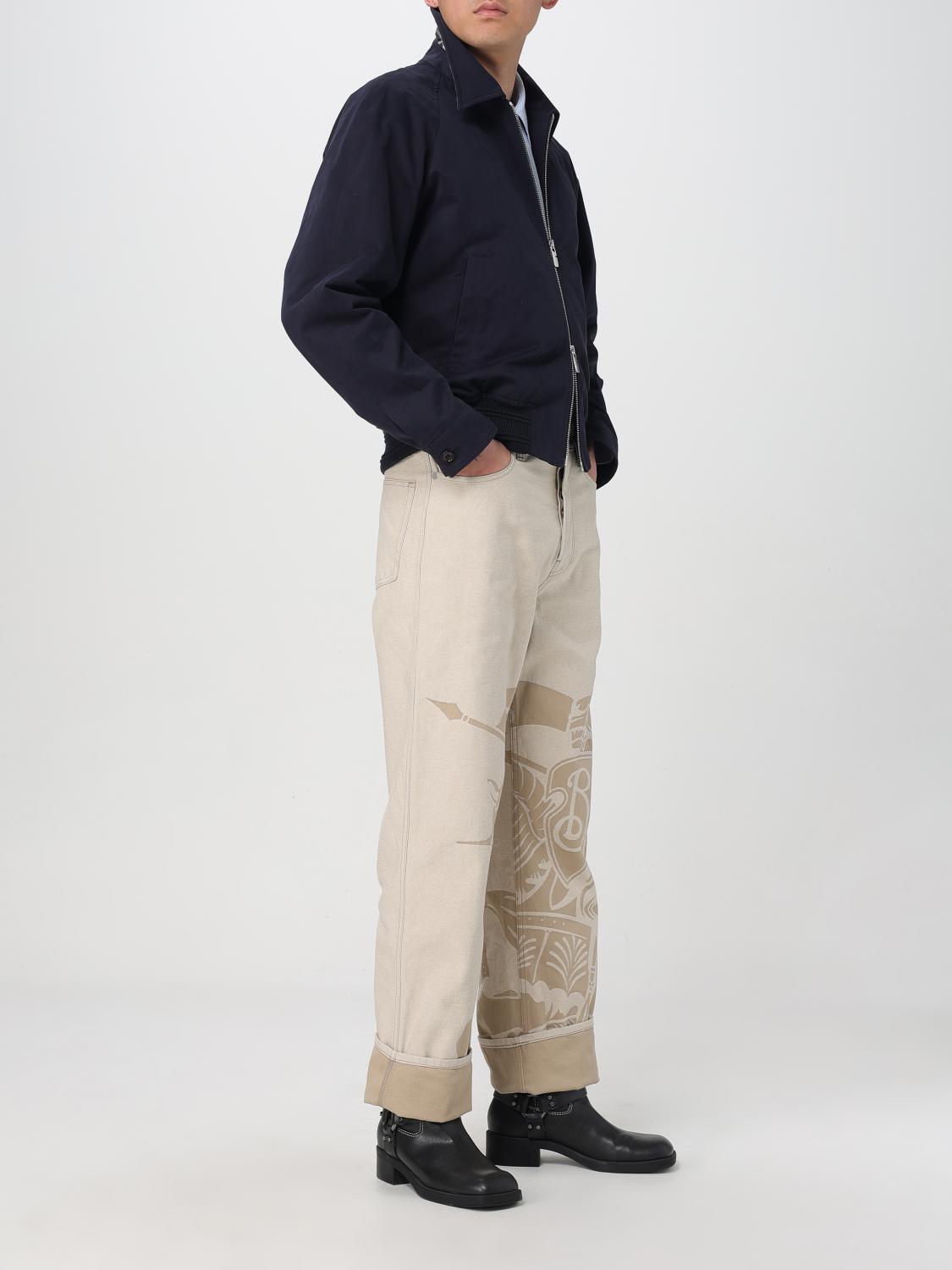 BURBERRY JEANS: Jeans men Burberry, Beige - Img 2