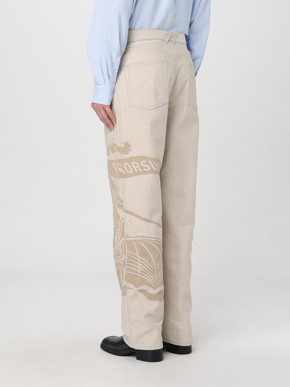 BURBERRY JEANS: Jeans men Burberry, Beige - Img 3