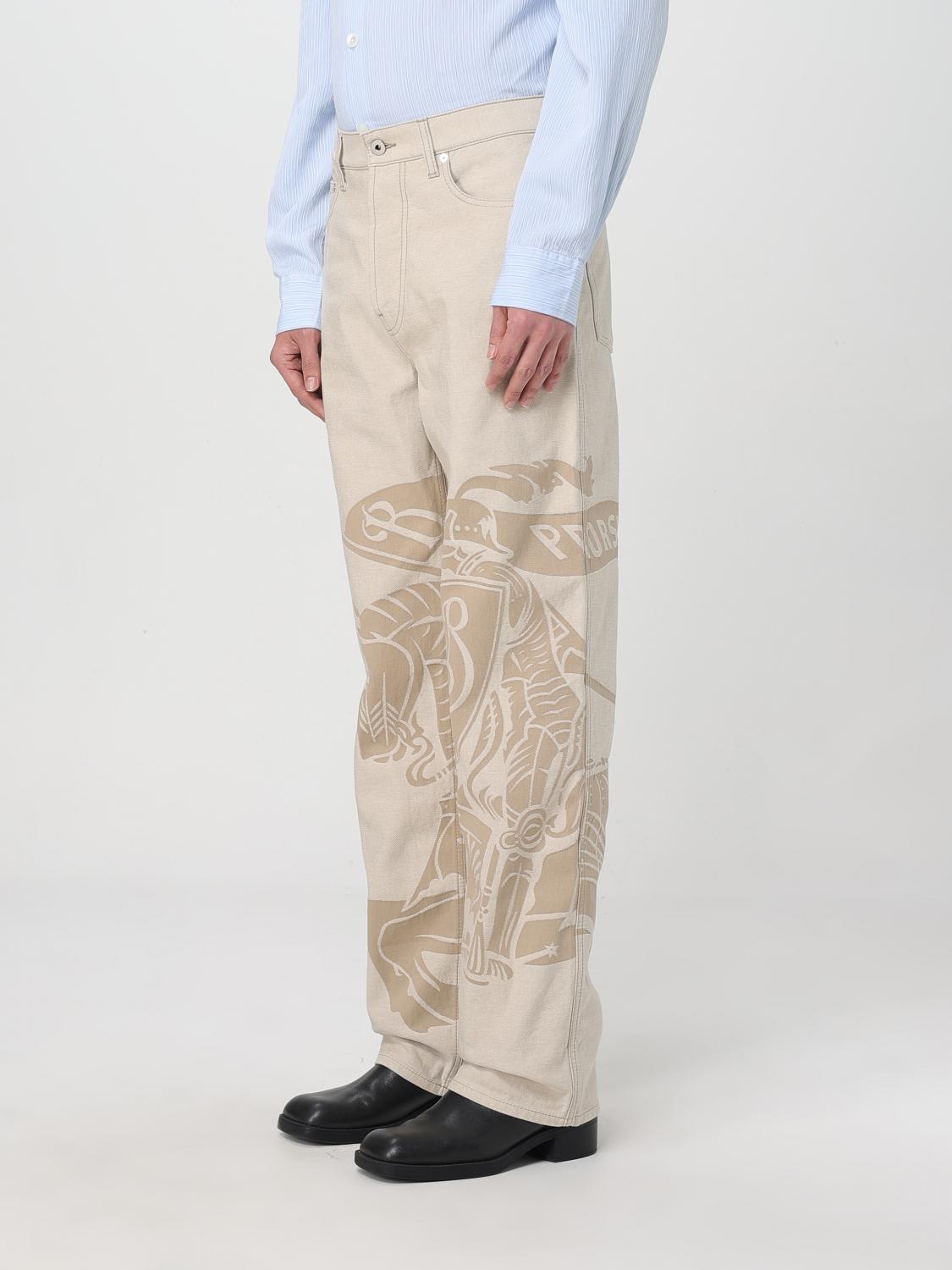BURBERRY JEANS: Jeans men Burberry, Beige - Img 4