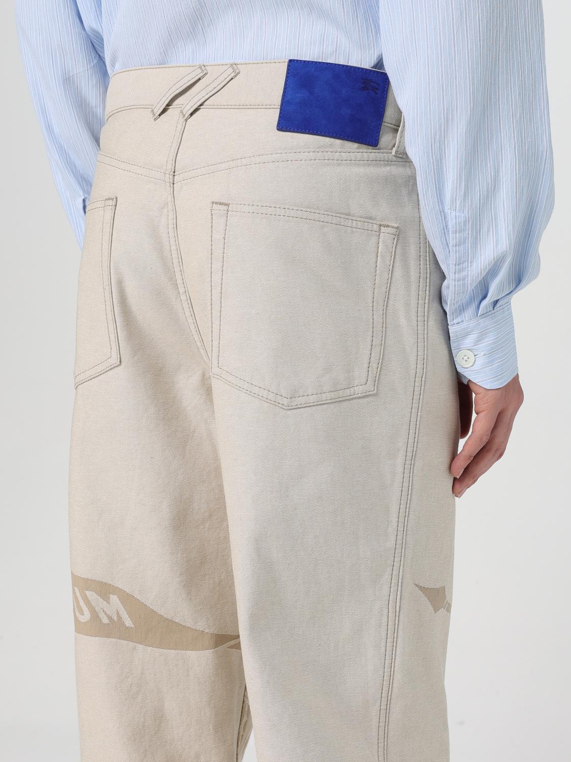 BURBERRY JEANS: Jeans men Burberry, Beige - Img 5