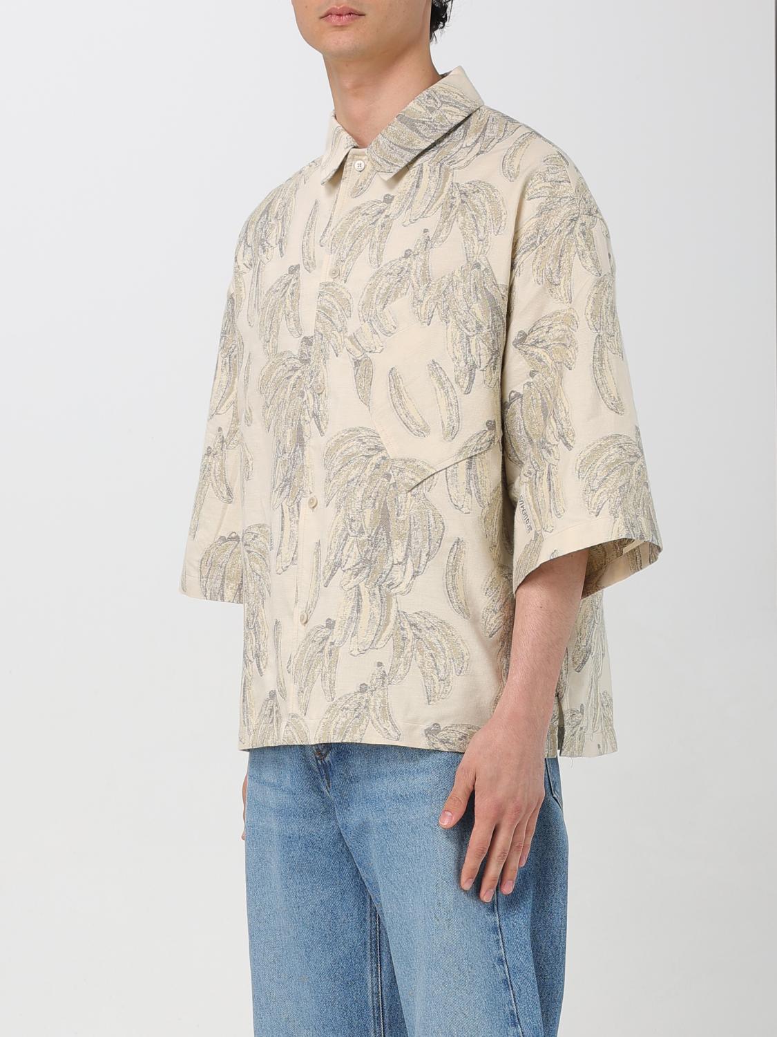 JACQUEMUS CAMICIA: Camicia Jacquemus in cotone stampato , Beige - Img 4