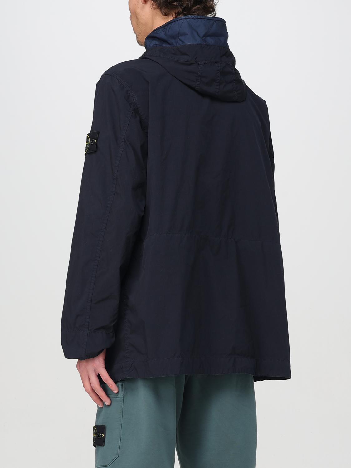 STONE ISLAND GIACCA: Giubbotto Stone Island in nylon , Blue - Img 3