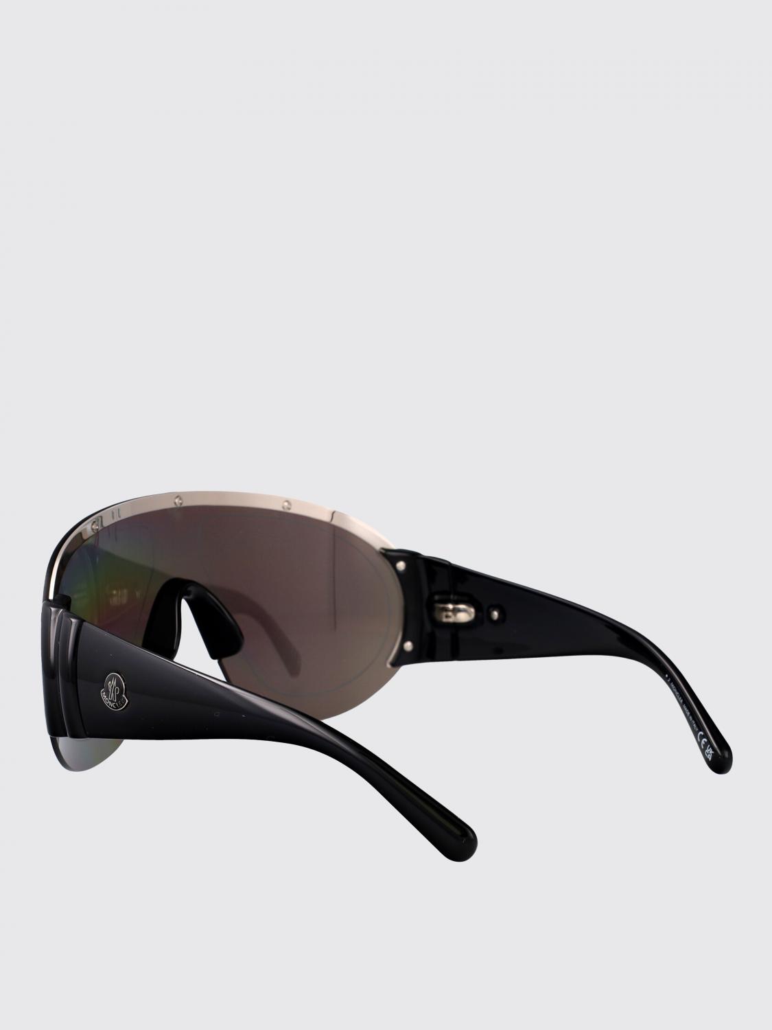 MONCLER OCCHIALI DA SOLE: Occhiali da sole ML0278 Moncler in acetato , Nero - Img 3