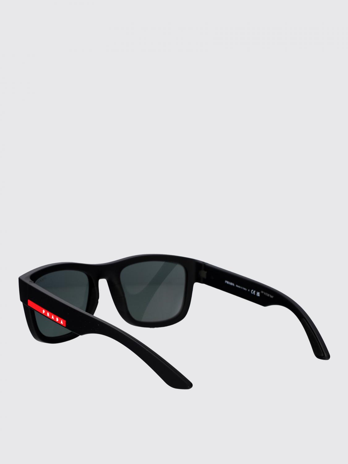 LINEA ROSSA 선글라스: Linea Rossa 아세테이트 선글라스, 블랙 - Img 3