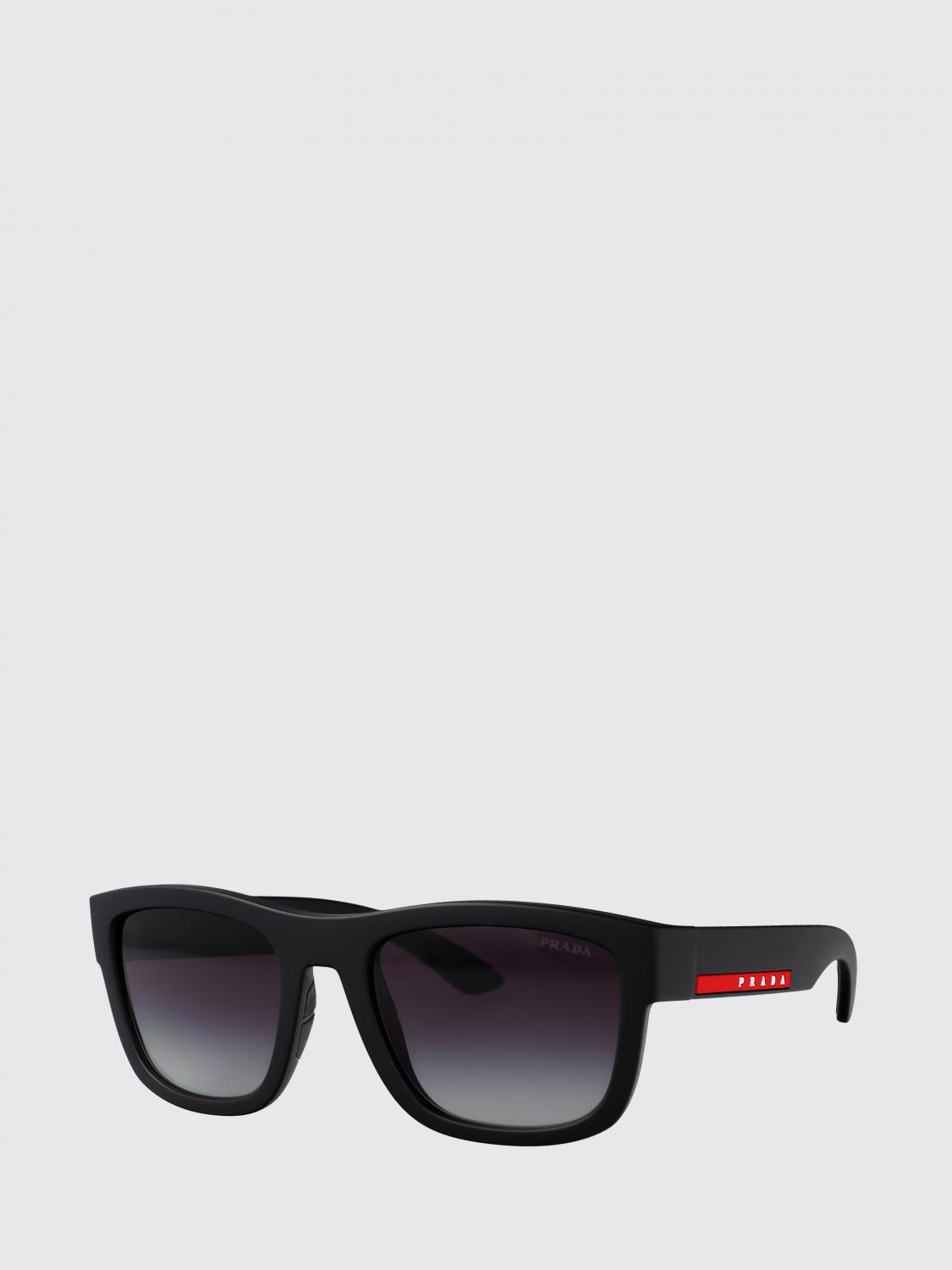 LINEA ROSSA SUNGLASSES: Linea Rossa Acetate Sunglasses, Black 1 - Img 1