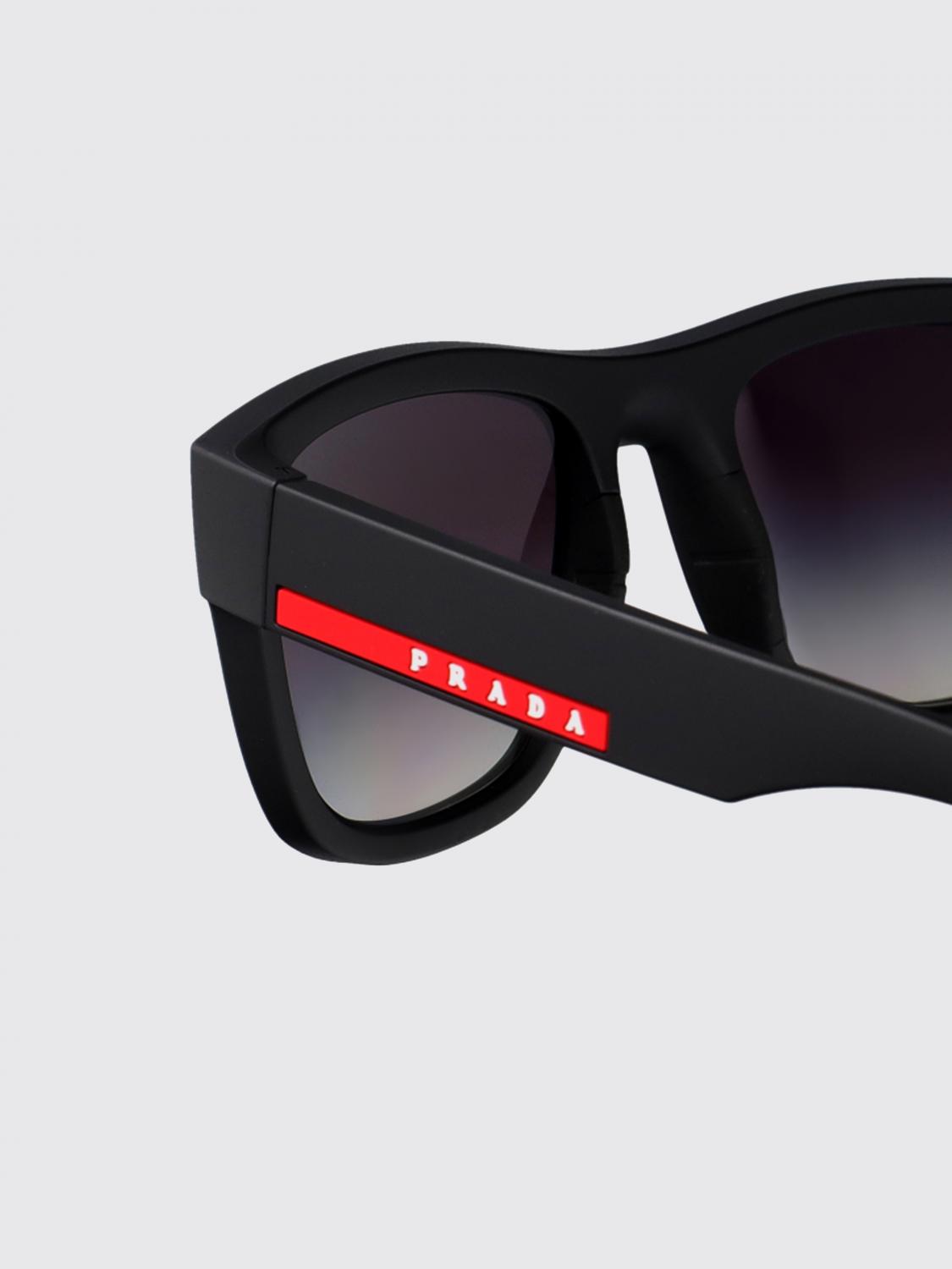 LINEA ROSSA SUNGLASSES: Linea Rossa Acetate Sunglasses, Black 1 - Img 4