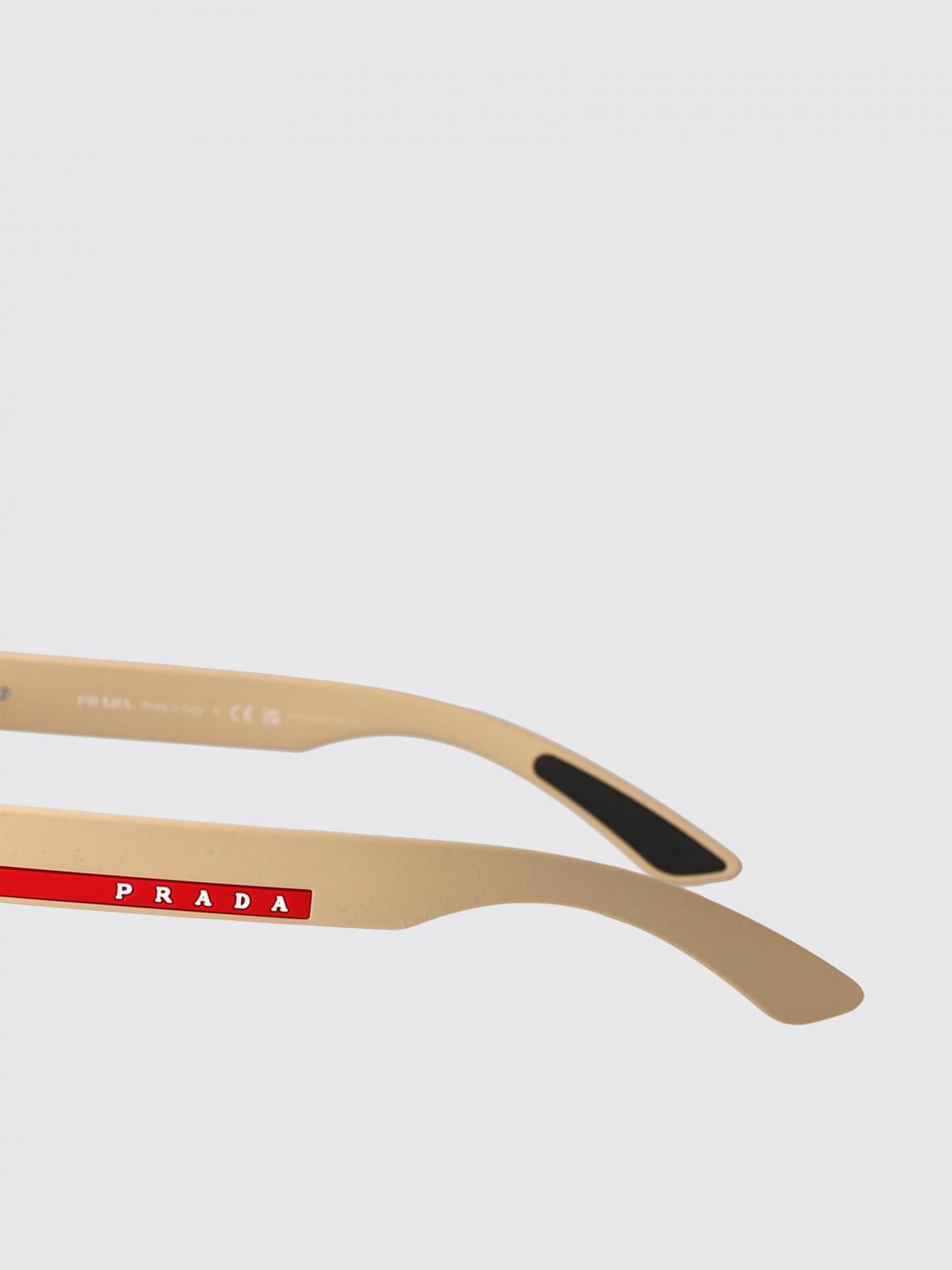 LINEA ROSSA 선글라스: Linea Rossa 카무플라주 아세테이트 선글라스, 베이지 - Img 4