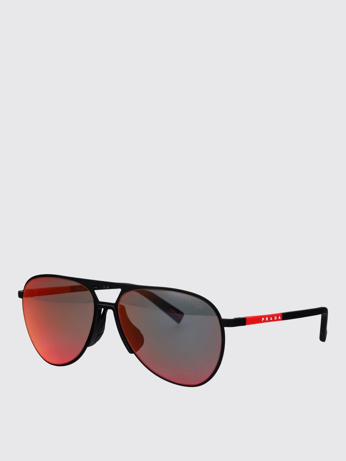 LINEA ROSSA 선글라스: Linea Rossa 메탈 선글라스, 블랙 - Img 1
