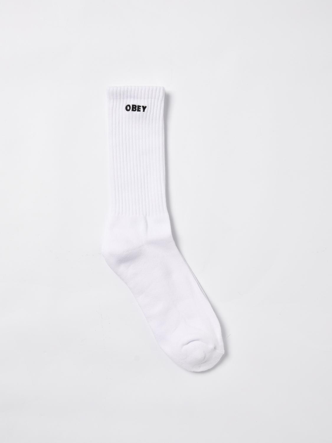OBEY SOCKS: Socks men Obey, White - Img 1