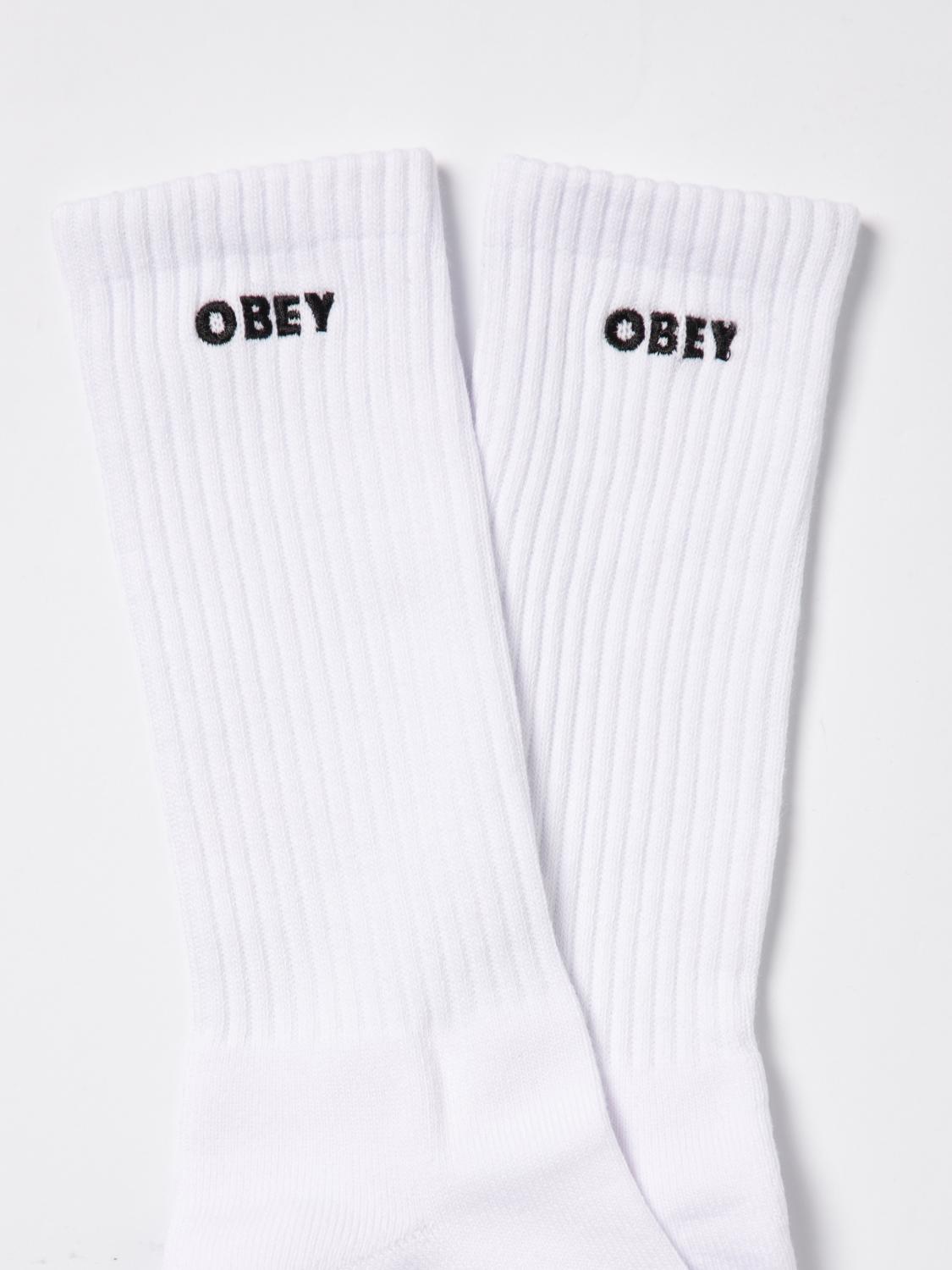 OBEY SOCKS: Socks men Obey, White - Img 2