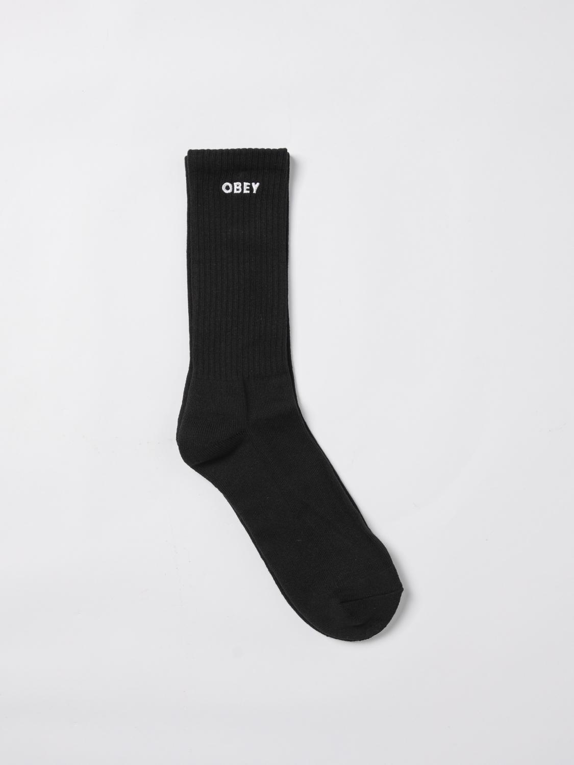 OBEY SOCKS: Socks men Obey, Black - Img 1