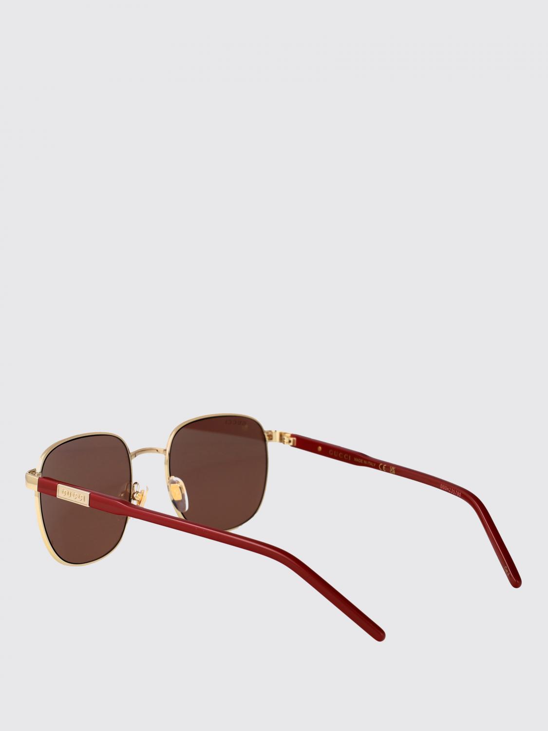 GUCCI OCCHIALI DA SOLE: Occhiali da sole GG1799S Gucci in acetato e metallo , Bronzo - Img 3