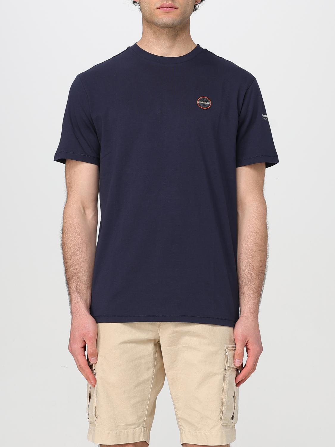 NAPAPIJRI T-SHIRT: T-shirt basic in cotone con mini logo Napapijri, Blue - Img 1