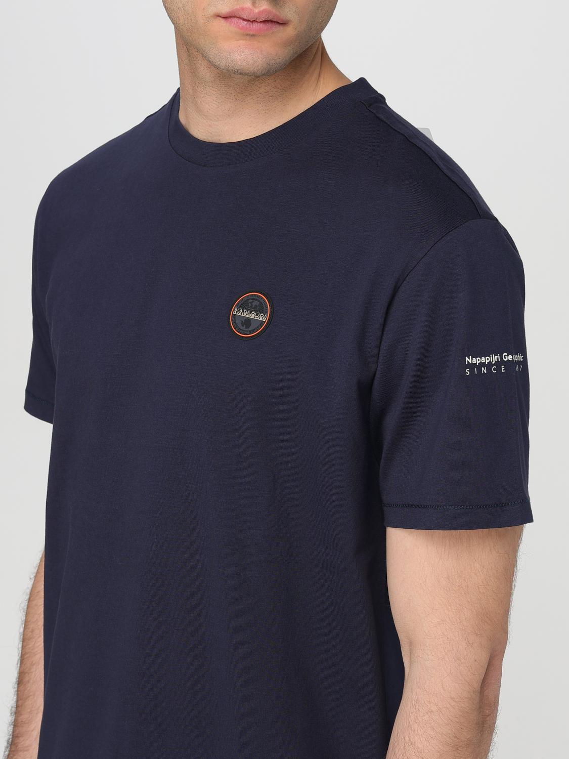 NAPAPIJRI T-SHIRT: T-shirt basic in cotone con mini logo Napapijri, Blue - Img 3