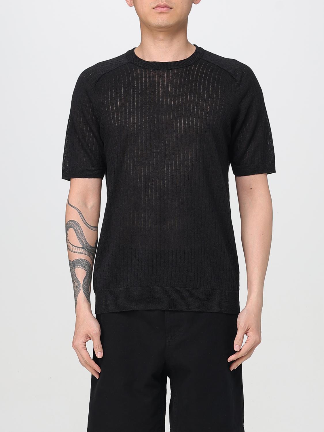 ROBERTO COLLINA T-SHIRT: Pullover herren Roberto Collina, Schwarz - Img 1