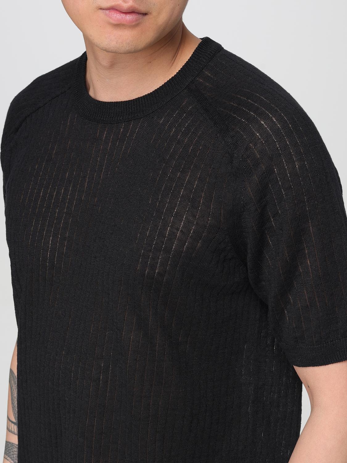 ROBERTO COLLINA T-SHIRT: Pullover herren Roberto Collina, Schwarz - Img 3