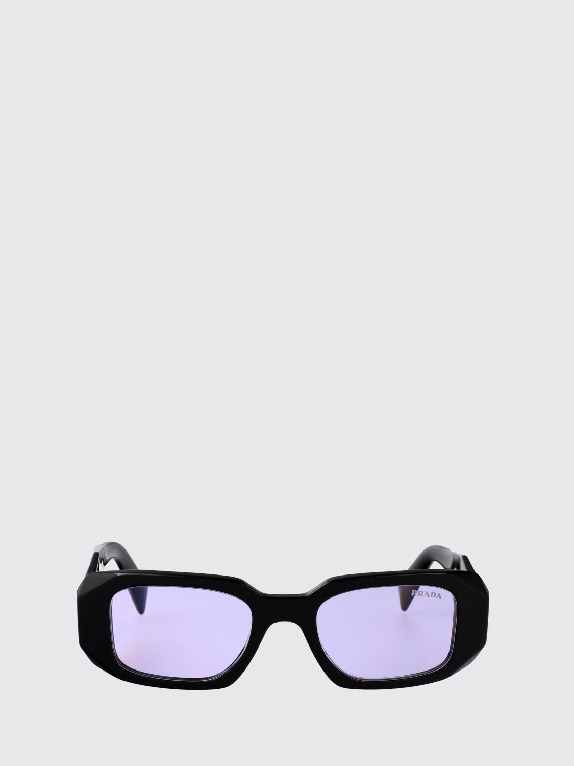 PRADA OCCHIALI DA SOLE: Occhiali da sole 0PR17WS Prada in acetato , Nero - Img 2