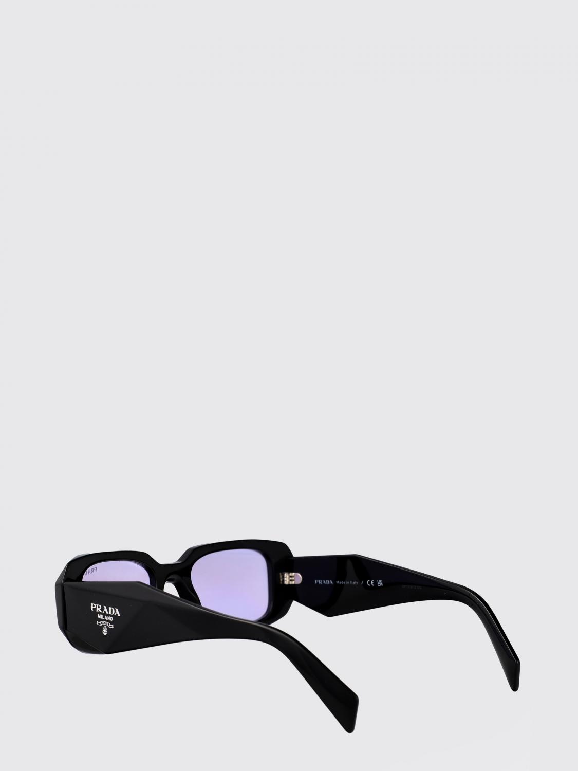PRADA OCCHIALI DA SOLE: Occhiali da sole 0PR17WS Prada in acetato , Nero - Img 3