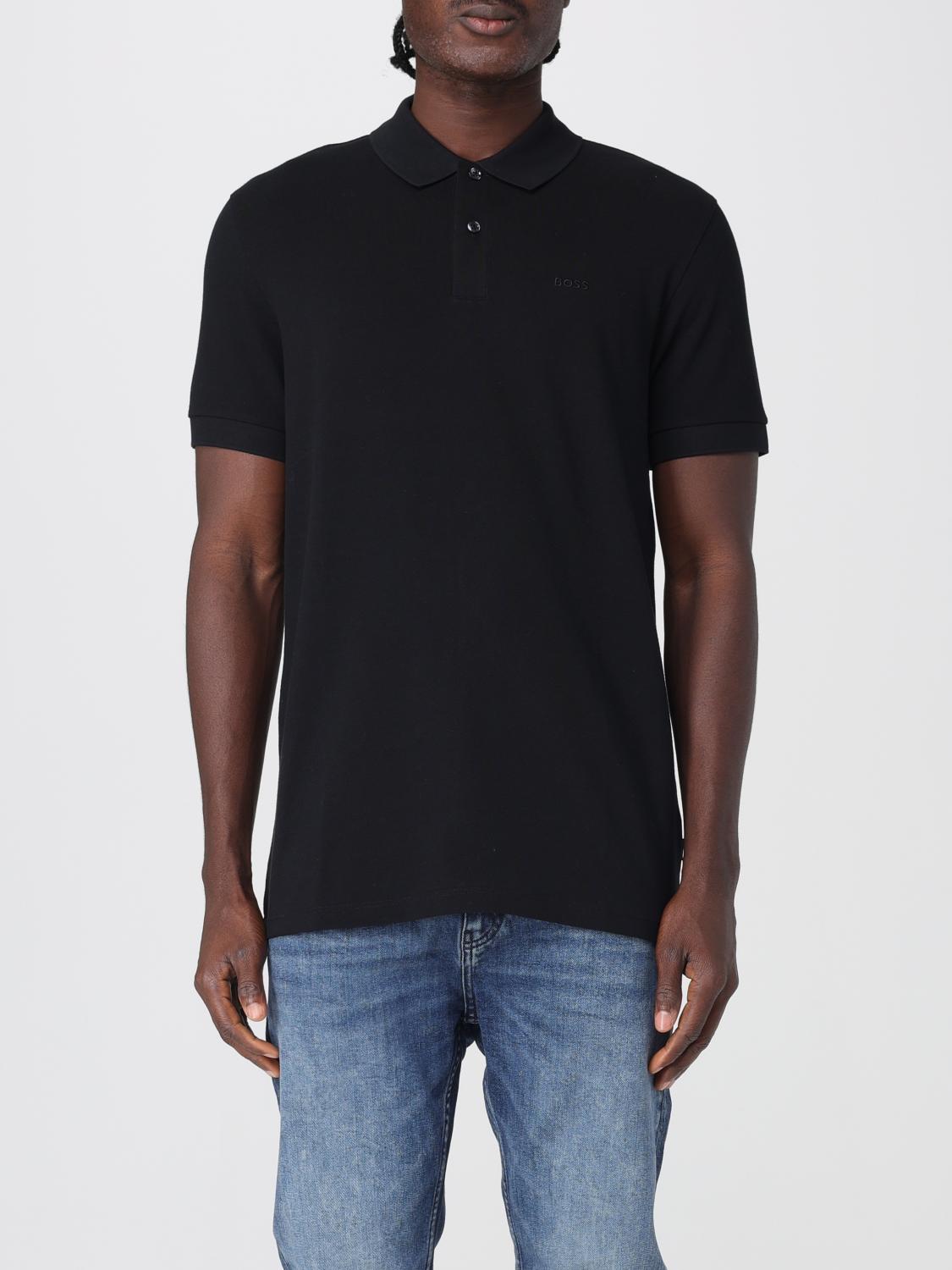 BOSS POLO: Polo herren Hugo, Schwarz - Img 1