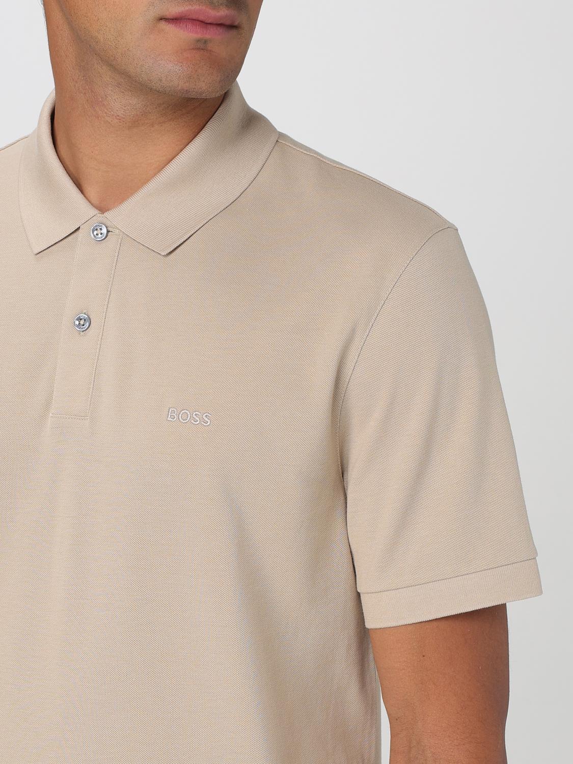 BOSS POLO SHIRT: Polo shirt men Hugo, Beige - Img 3