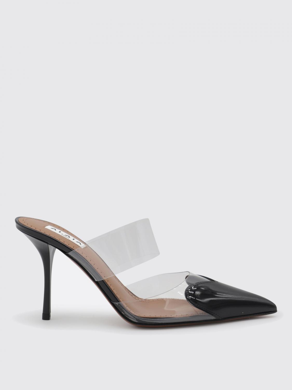 ALAÏA ABSATZSCHUHE: Le Cœur Mules Alaïa aus Leder und PVC, Schwarz - Img 1