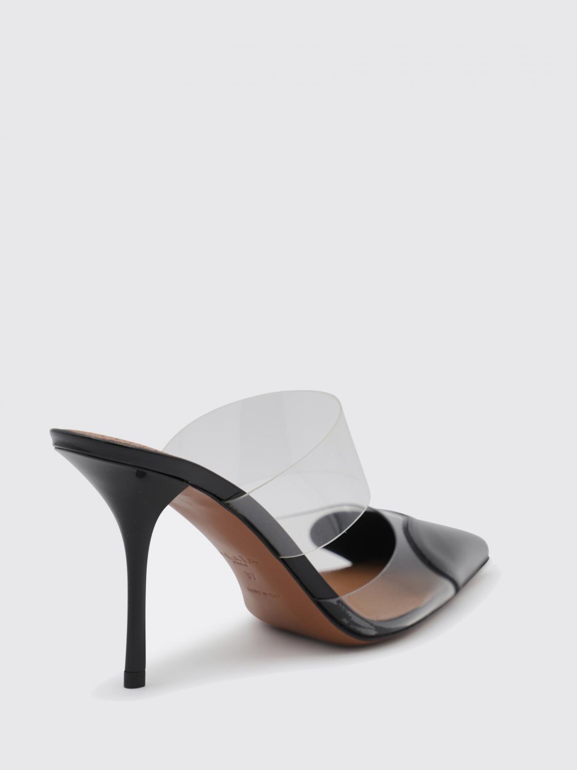 ALAÏA ABSATZSCHUHE: Le Cœur Mules Alaïa aus Leder und PVC, Schwarz - Img 3