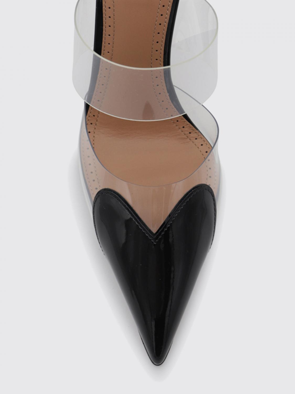 ALAÏA ABSATZSCHUHE: Le Cœur Mules Alaïa aus Leder und PVC, Schwarz - Img 4