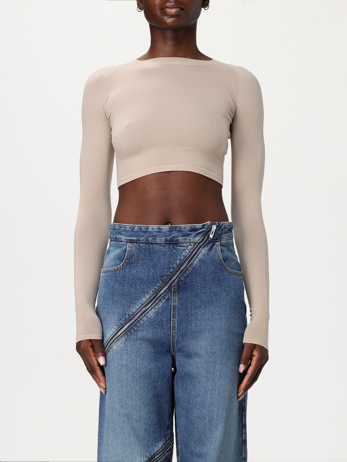 ALAÏA TOP: Pullover damen AlaÏa, Beige - Img 1