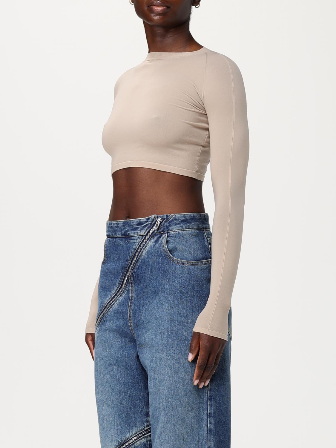 ALAÏA TOP: Pullover damen AlaÏa, Beige - Img 4