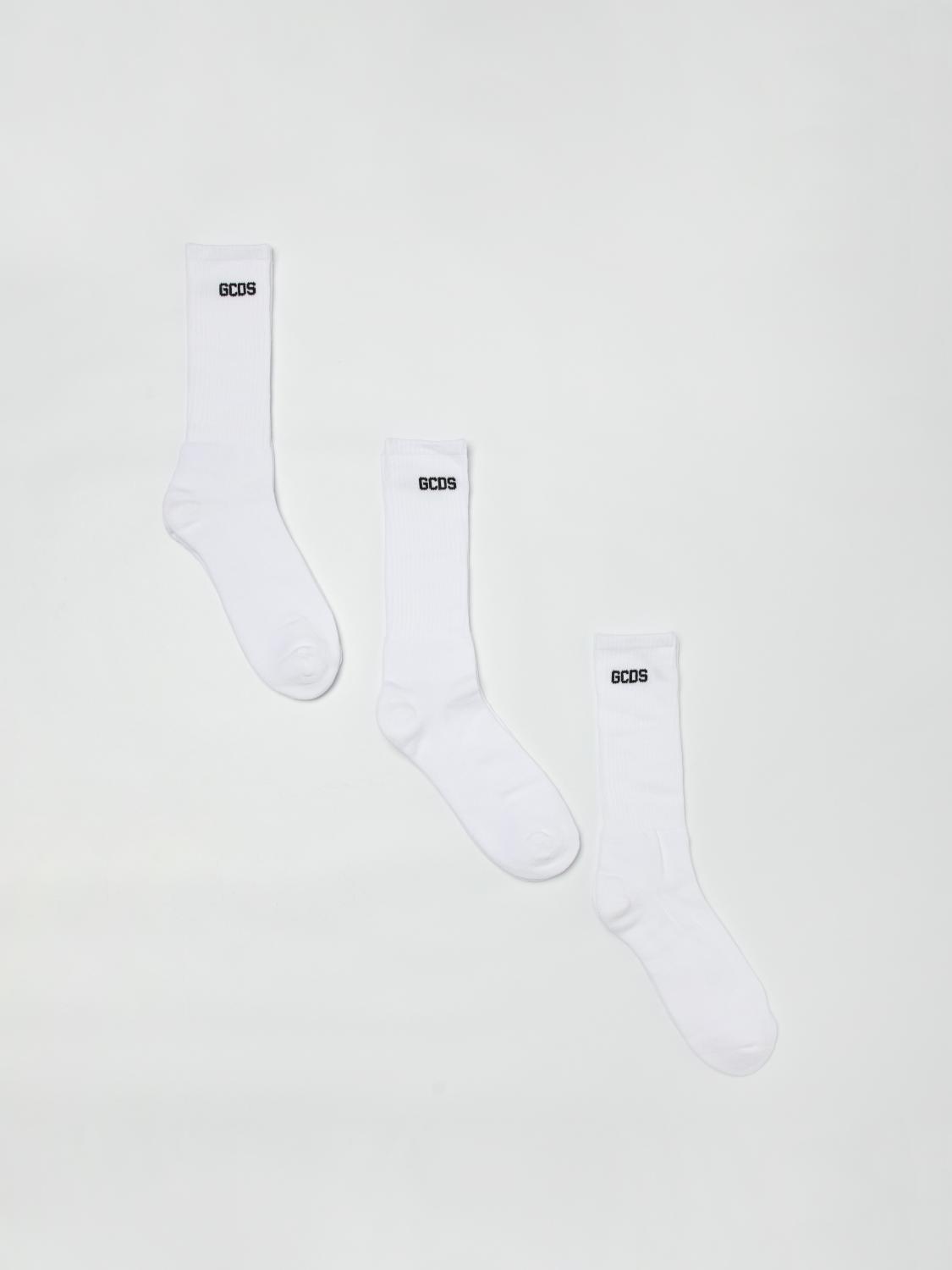 GCDS SOCKS: Socks men GCDS, White - Img 1