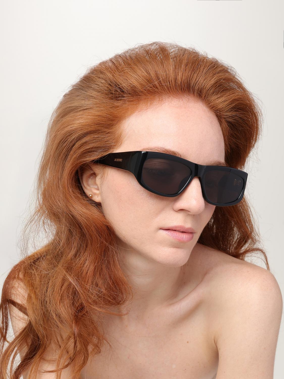JACQUEMUS サングラス: Jacquemus Pilota JAC2C1SUN アセテートサングラス, ブラック - Img 2