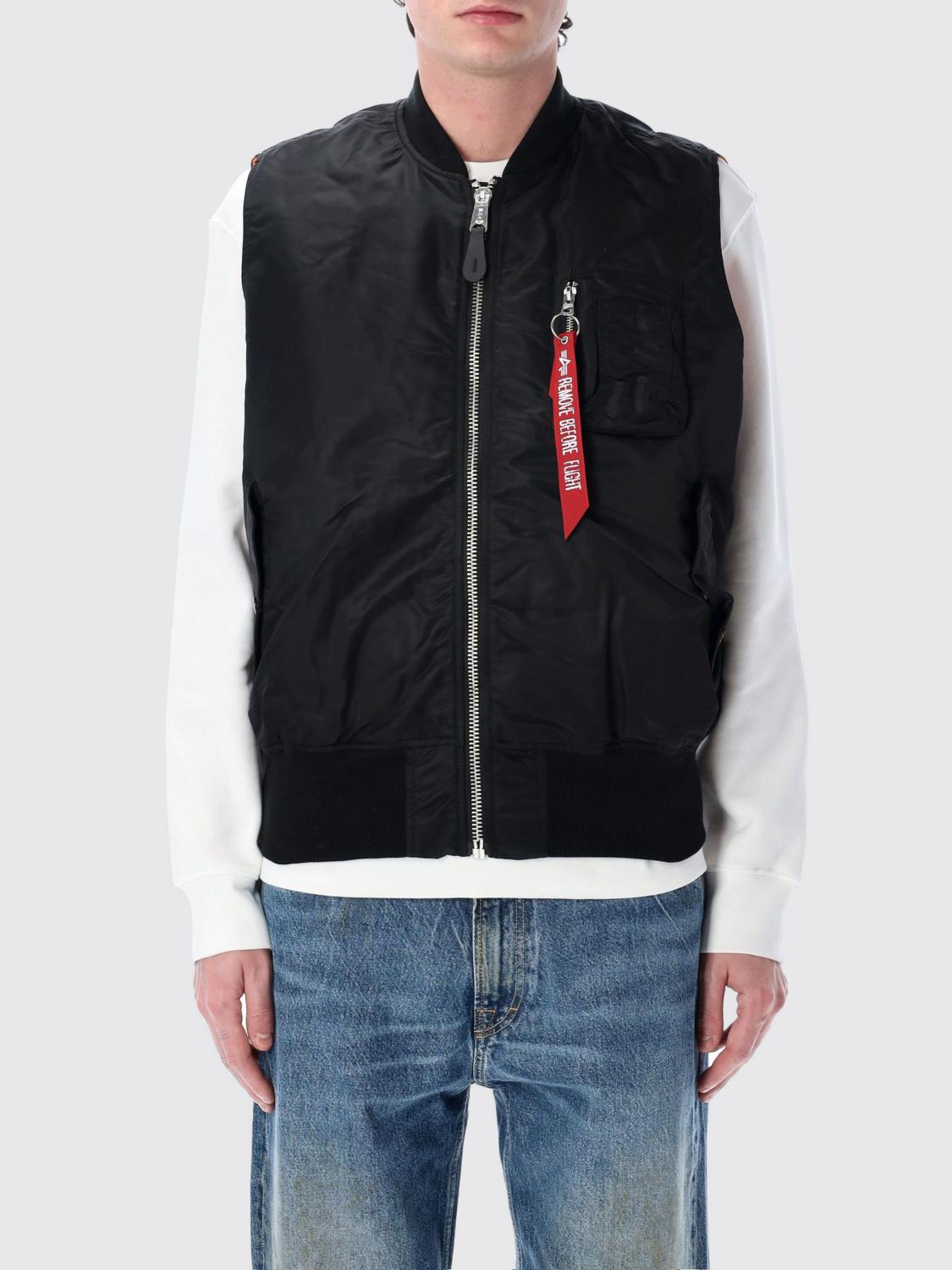 ALPHA INDUSTRIES SUIT VEST: Alpha Industries reversible nylon vest, Black - Img 1
