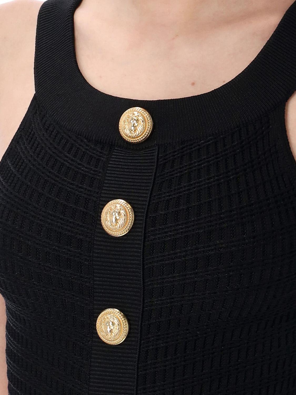 Balmain Top woman - Black | EF0AB426KI42 | GIGLIO.COM