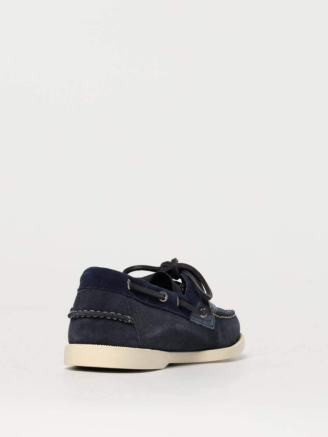 SEBAGO MOCASSINI: Mocassino Rossisland Jib Shadow Sebago in camoscio , Blue - Img 3