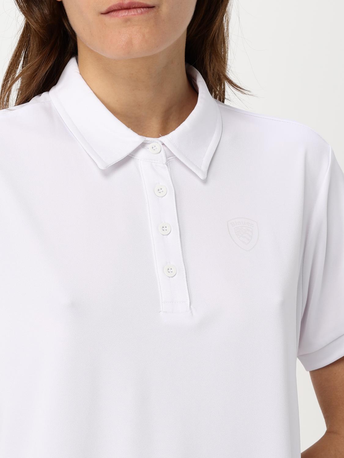 BLAUER POLO: Polo mujer Blauer, Blanco - Img 3