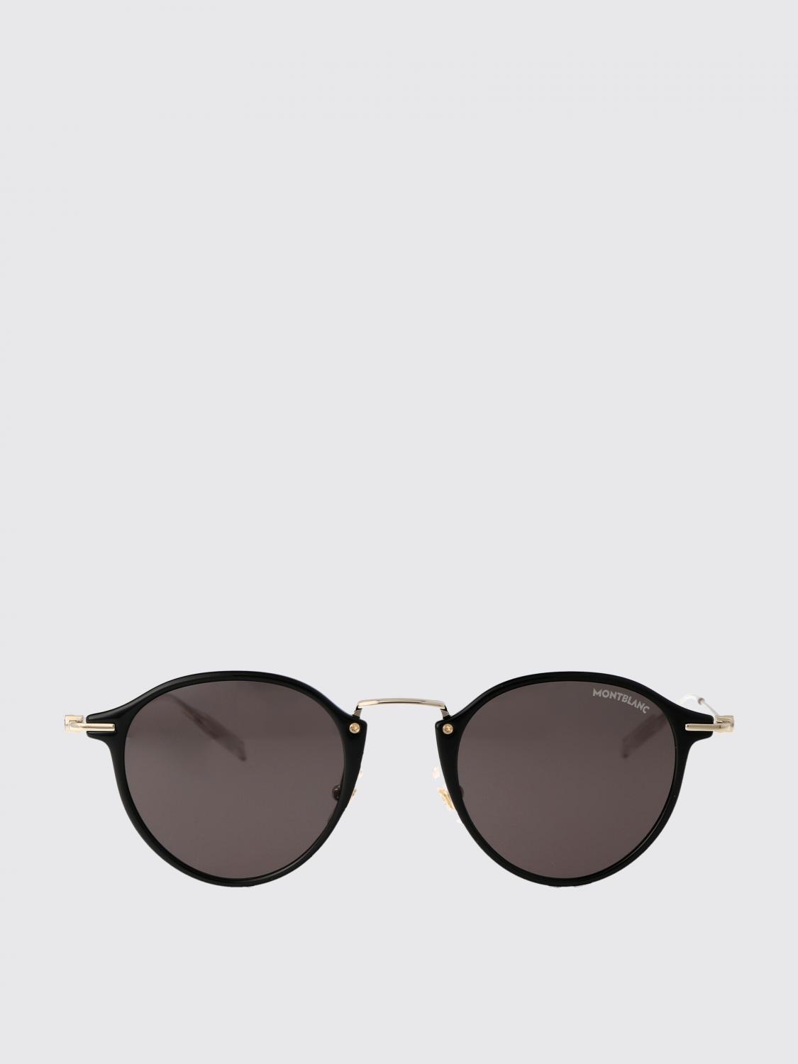 MONTBLANC OCCHIALI DA SOLE: Occhiali da sole in metallo e acetato Montblanc, Nero - Img 2
