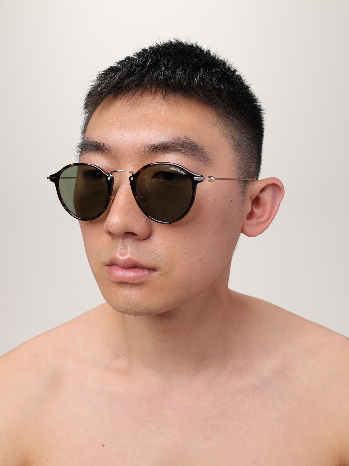 MONTBLANC SUNGLASSES: Sunglasses men Montblanc, Brown - Img 2