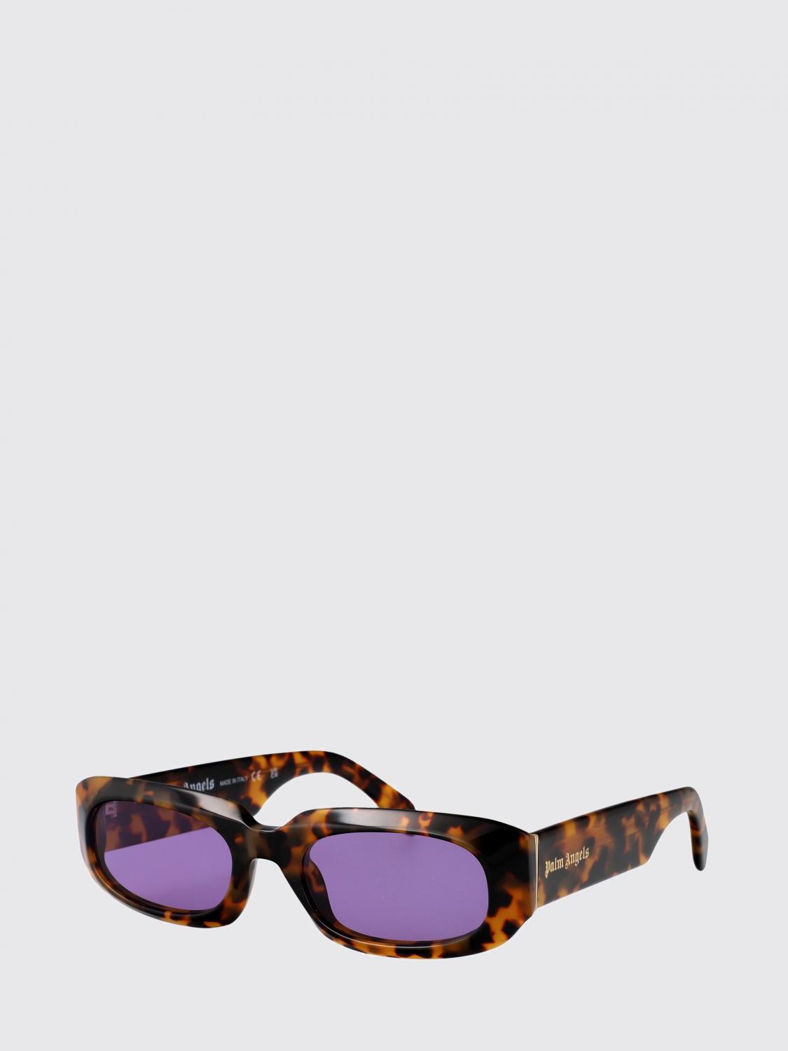 PALM ANGELS OCCHIALI DA SOLE: Occhiali da sole Noah Palm Angels in acetato , Marrone - Img 1